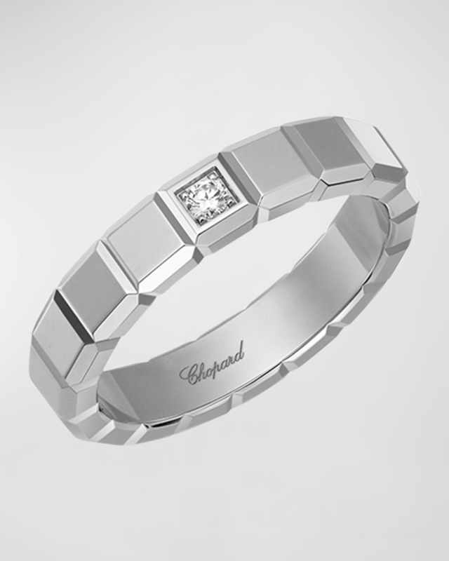 Ice Cube 18K White Gold Diamond Ring